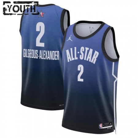 Maillot Enfant All-Star 2023 Team 1 Shai Gilgeous Alexander 2 Nike Bleu Swingman